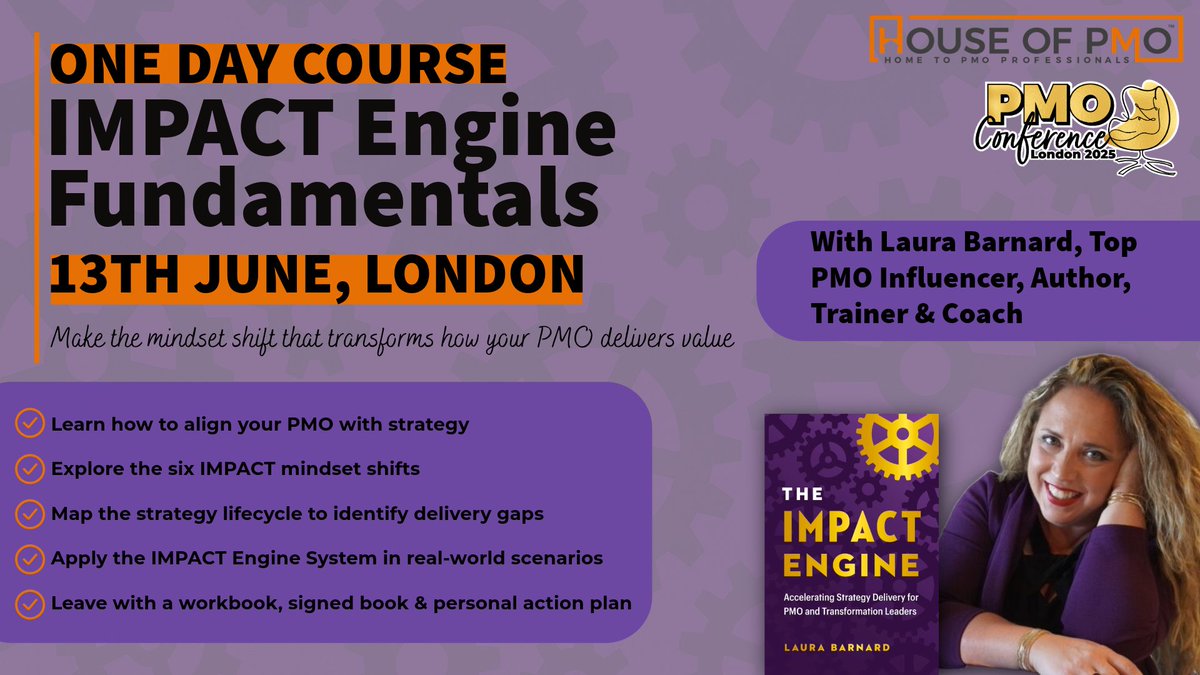 houseofpmo's tweet image. We&apos;re kicking off today - the final event in this brilliant PMO Conference week - with a special classroom based course, the first in the UK.

We&apos;ll be sharing insights throughout the day on #pmoconference #pmoconf #impactengine