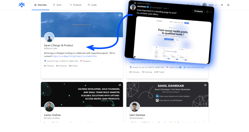 zoshweb3's tweet image. how to get leads on X in 3 steps:
1 - post a tweet
2 - wait for replies
3 - let needle do the rest
no code, no setup, just leads