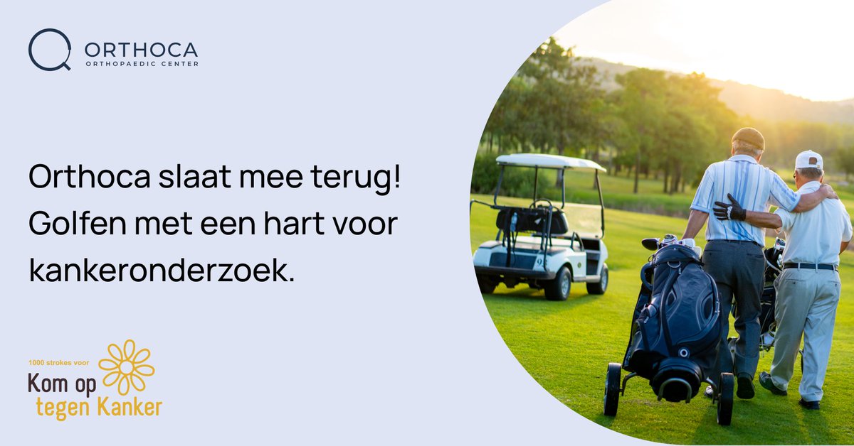 🎗️ Vandaag slaan we terug.

Orthoca is erbij op #1000Strokes - golf met een doel: hoop, verbondenheid en steun in de strijd tegen kanker.

Want zorg is ook: samen in actie komen, waar het telt. 💛

🔗 loom.ly/8Lc9yZI

#KomOpTegenKanker #Orthoca #SamenTegenKanker