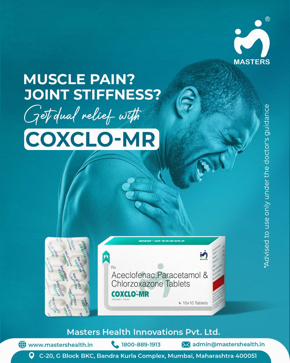 MastersHealthIn's tweet photo. Ease the pain, move freely again!
Whether it’s sore muscles or stiff joints, feel better with every dose.

Trust Masters Health for lasting relief.
🌐 https://t.co/QDEiGniB41

#JointRelief #MusclePainCare #MoveWithEase #MastersHealth #PainReliefSupport #FeelBetterDaily https://t.co/HDcMrEMuE0