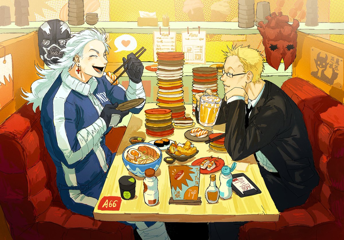 跟前辈一起吃回转寿司🍣
#dorohedoro #NOI #SHIN