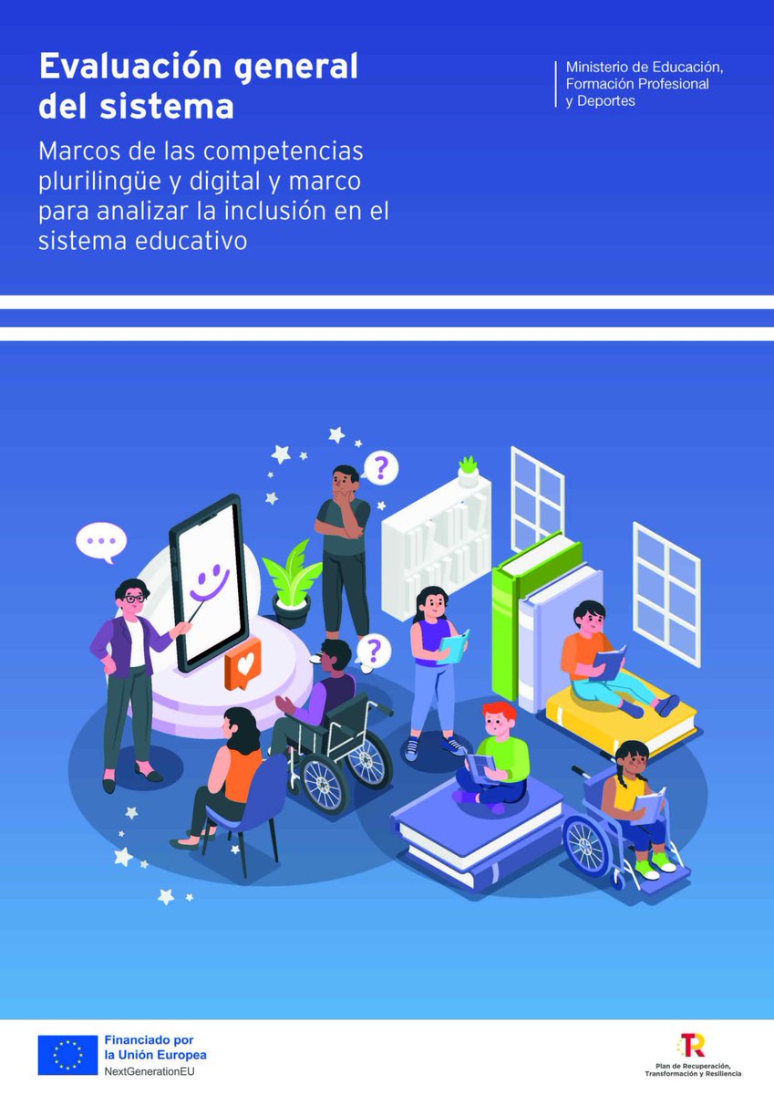 Si quieres saber más sobre la #Evaluación general del sistema en relación con la competencia digital, puedes consultar su marco de evaluación en 👉🏾 educacionfpydeportes.gob.es/inee/evaluacio…