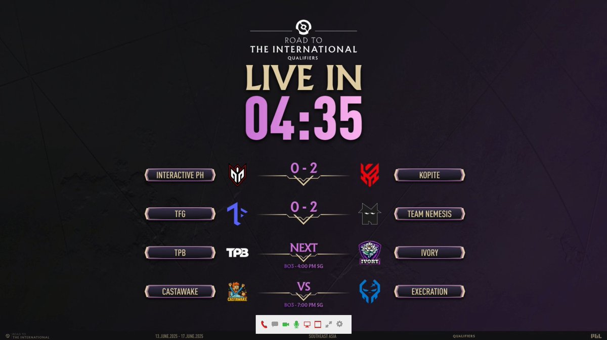 johnxfire (@johnxfire) on Twitter photo Going LIVE for the Road to the International SEA CQs with <a href="/MLPDotA/">Mike Le Phoenix</a> for <a href="/pglesports/">PGL</a>! Trailer Park Boys vs Ivory, followed by with Castawake vs <a href="/ExecrationGG/">Execration</a>! Tune in!
📺 twitch.tv/pgl_dota2en2 Going LIVE for the Road to the International SEA CQs with <a href="/MLPDotA/">Mike Le Phoenix</a> for <a href="/pglesports/">PGL</a>! Trailer Park Boys vs Ivory, followed by with Castawake vs <a href="/ExecrationGG/">Execration</a>! Tune in!
📺 twitch.tv/pgl_dota2en2