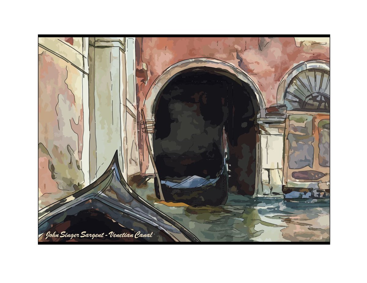 Time for a new digital Art 🖼️✍️ Inspiring from the Artist John Singer Sargent and his pic from Venetian canal 🤗 ✍️ #art #digitalart #artistsontwitter #hobby #artist #DigitalPainting