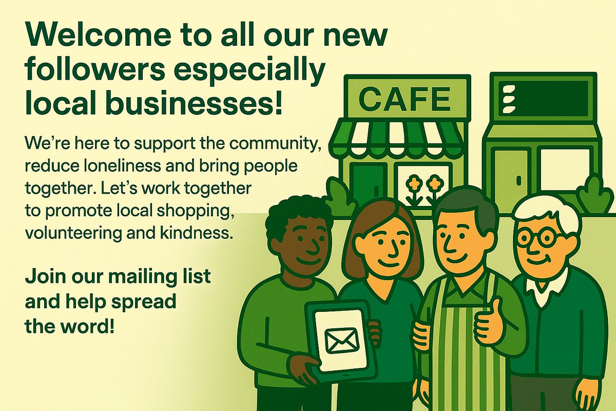 Greenwood Community Centre (@gcc_hamptonhill) on Twitter photo Welcome to our new followers, especially local businesses! We're here to support our community, reduce loneliness & bring people together. Let’s champion local shopping, kindness & volunteering. Join our mailing list:eepurl.com/g6_opf #HamptonHillTogether <a href="/LoveHamptonHill/">Love Hampton Hill</a> Welcome to our new followers, especially local businesses! We're here to support our community, reduce loneliness & bring people together. Let’s champion local shopping, kindness & volunteering. Join our mailing list:eepurl.com/g6_opf #HamptonHillTogether <a href="/LoveHamptonHill/">Love Hampton Hill</a>
