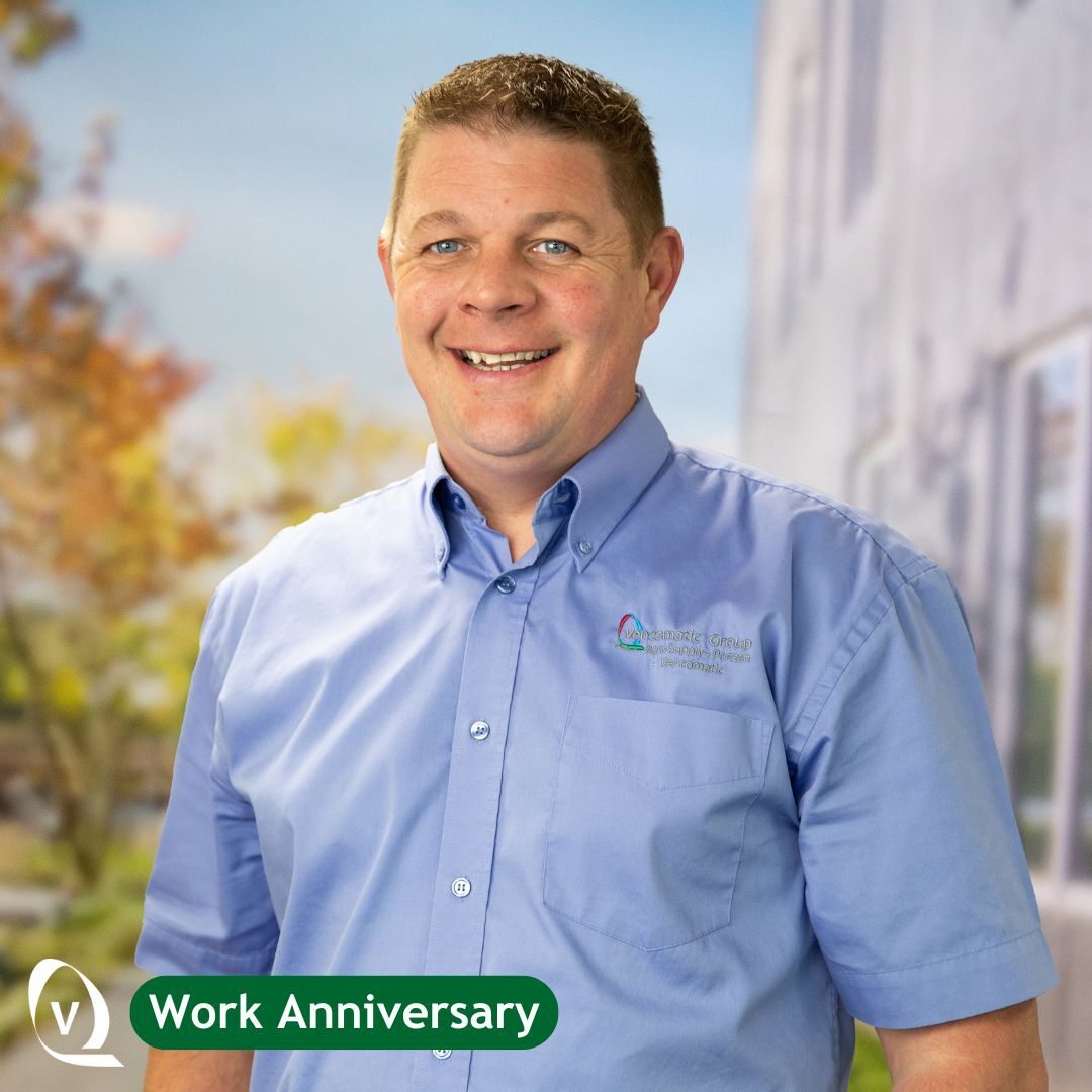 🎉 Celebrating 6 incredible years with DJ, our brilliant Engineering Director!

Thank you for your leadership, drive, and contributions to Vencomatic's success!

Here's to more milestones ahead 🛠️

#WorkAnniversary #TeamVencomatic #Engineering