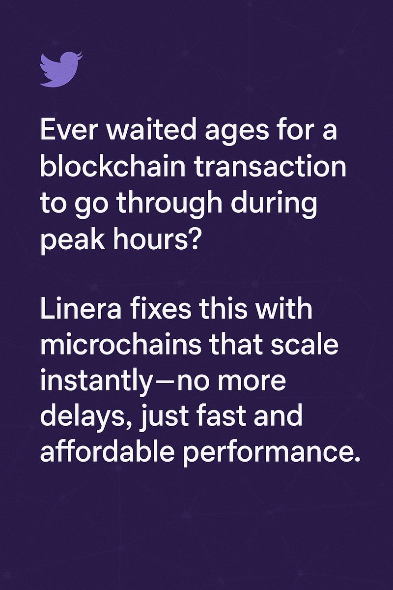 Cryptoqueenfk's tweet photo. Ever waited ages for a blockchain transaction to go through during peak hours? Linera fixes this with microchains that scale instantly—no more delays, just fast and affordable performance. @Linera_io, @microchains https://t.co/48aqiMQHSu