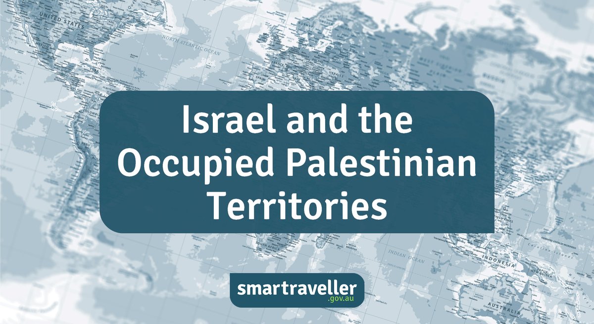 We've reviewed our advice for Israel &amp; the Occupied Palestinian Territories. Due to the deteriorating security situation, we've raised our level of advice. (1/2)