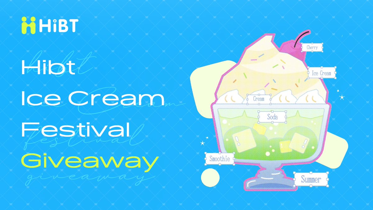 Hibt (@hibtglobal) on Twitter photo π¦ Hibt Ice Cream Festival Giveaway π¨
π° $50 bonus for 10 lucky Hibtizens to share
1οΈβ£ Reply with a photo of the last ice cream you had
2οΈβ£ β¨Follow + π§βπ€βπ§ Tag 3 + π RT
β³ Ends June 16, 10:00 AM (UTC)
βοΈ Cool off the summer heat with some sweet rewards! #Hibt #CryptoGiveaway π¦ Hibt Ice Cream Festival Giveaway π¨
π° $50 bonus for 10 lucky Hibtizens to share
1οΈβ£ Reply with a photo of the last ice cream you had
2οΈβ£ β¨Follow + π§βπ€βπ§ Tag 3 + π RT
β³ Ends June 16, 10:00 AM (UTC)
βοΈ Cool off the summer heat with some sweet rewards! #Hibt #CryptoGiveaway