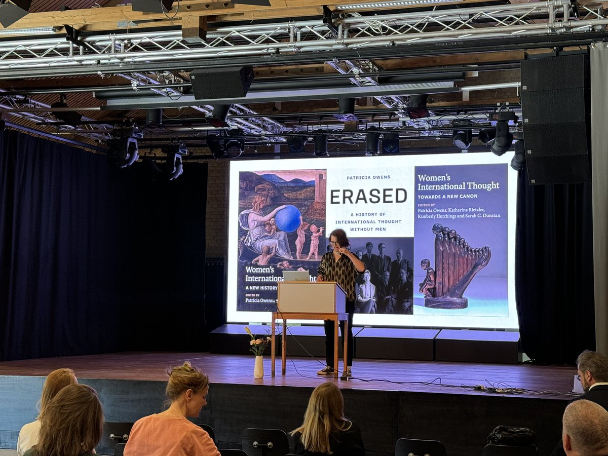 Third and last keynote of ISIH 2025, with Patricia Owens (Oxford) giving a lecture based on her book « Erased: a history of international thought without men » (<a href="/PrincetonUPress/">Princeton University Press</a>) introduced by Christian O. Christiansen (Aarhus)