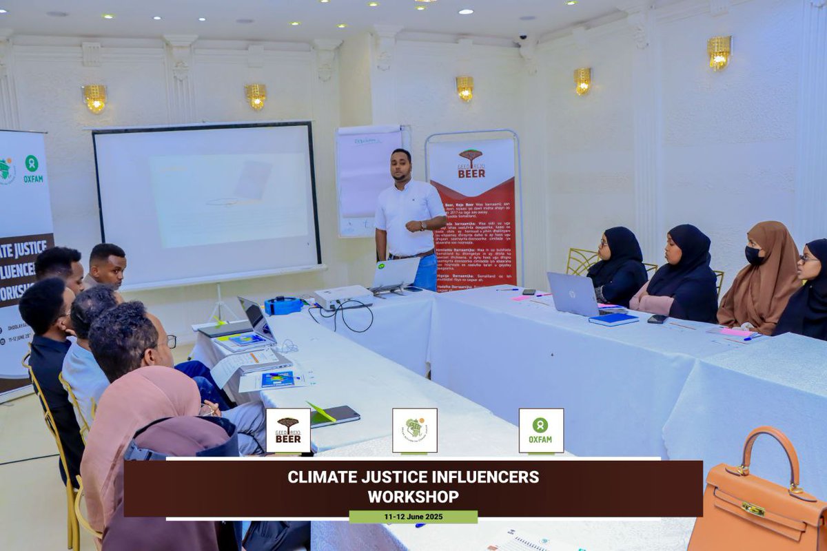 <a href="/GeedBeer/">GeedBeer-RejoBeer</a> successfully concluded the Climate Change Influencers Training Workshop.
 Bringing together 15 outstanding youth from over 150 applicants to empower them in leading climate action and driving change in their communities.
Thanks <a href="/Oxfam/">Oxfam International</a>
For the support and the #AACJ