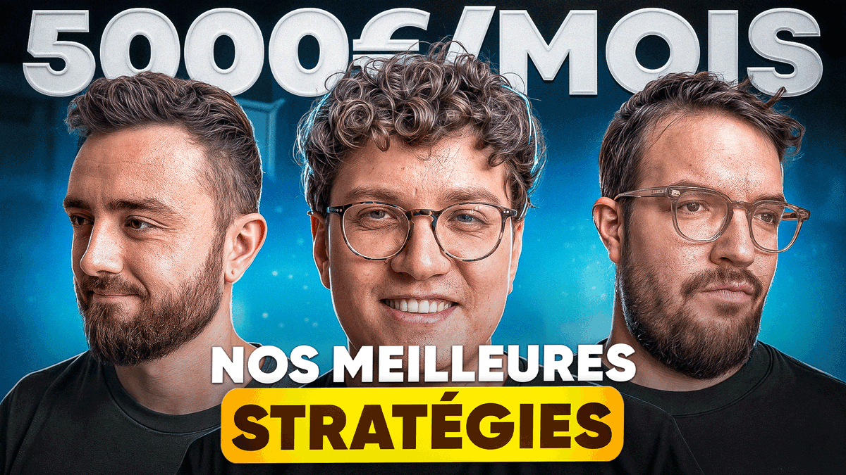Vous partez dans tous les sens ?
Vous essayez tout et n'importe quoi pour faire des sous ?

Ca ne sert à rien. 
Ce qu'il faut : Focus une stratégie, l'appliquer comme un bot, et encaisser au bout du chemin.

Voici 3 stratégies à COPIER-COLLER pour débloquer les 5'000€/mois ! 👇