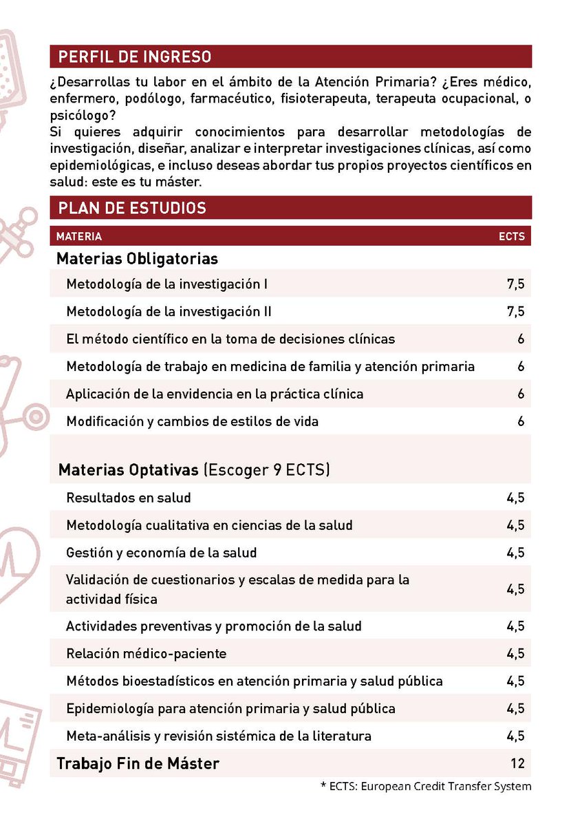 MapUMH's tweet photo. Os recordamos que sigue abierto el primer periodo de #preinscripción en el Máster Universitario en #Investigación en Atención Primaria de la #UMH.

¡Tenéis hasta el 19 de junio!

https://t.co/bLe3WpYFAk https://t.co/hTo2zLn9xx