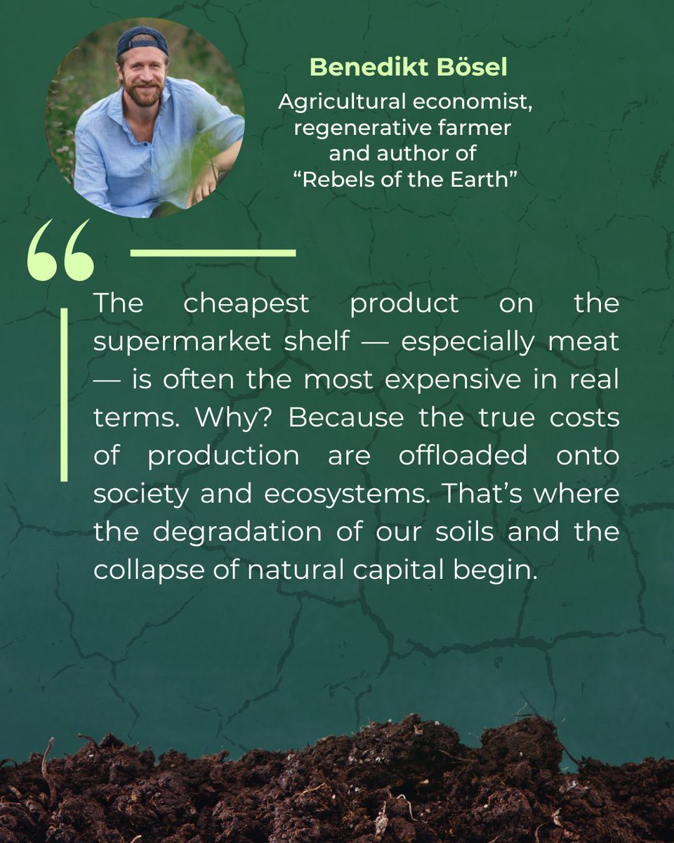 🌍 What is the real cost of degraded soils?
In a recent high-level panel discussion, leading voices from science, farming, and finance shared bold insights into how soil health shapes not just agriculture—but our economy, climate, and well-being.

📢 Prof. Gornott urged reforming