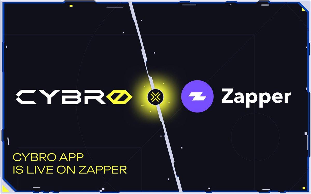 CYBRO App is now live on Zapper! 💫

Guys, great news: our app is now live on Zapper – one of the largest portals for tracking dApps. Another cool achievement, but even more is ahead!

👉 Track the app here: zapper.xyz/apps/cybro
