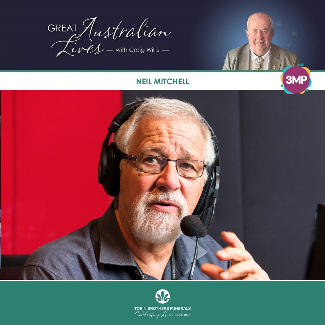 Tune into 3MP 1377 this Saturday morning at 8 am for Great Australian Lives as Craig Willis catches up with one of Australia’s most respected and enduring voices in journalism – Neil Mitchell.

 🎧👉  3mp.com.au/podcasts/great…

PC: 3AW