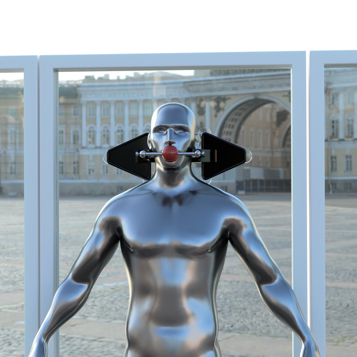 New idea from the mad gagger.

The "Fixator".

Device to fix a person with the "Ultra steel gag" to a flat surface like a glas door, window or inside a shower. No head movement at all possible. 😈

Prototype in process.