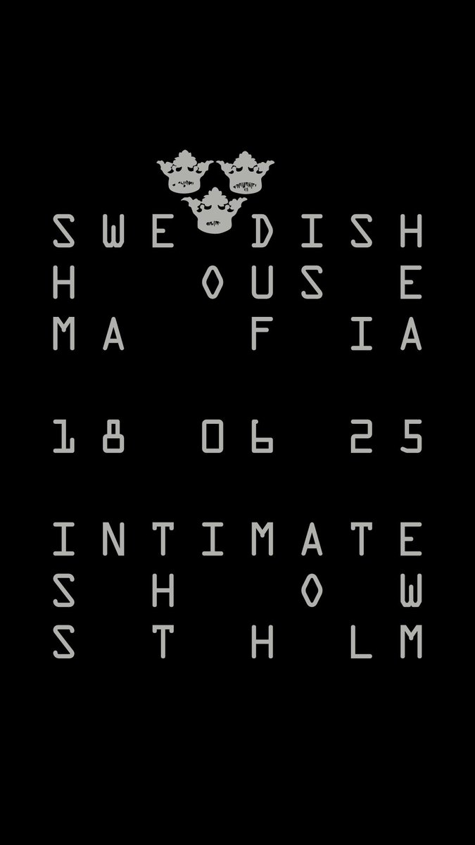 Swedish House Mafia (@swedishousemfia) on Twitter photo Stockholm, vi ses pĆ„ OnsdagĀ
Sign-Up for Pre-Sale.
swedishhousemafia.com/signup
<a href="/Axwell/">Axwell</a> <a href="/Ingrosso/">Sebastian Ingrosso</a> <a href="/SteveAngello/">Steve Angello</a> Stockholm, vi ses pĆ„ OnsdagĀ
Sign-Up for Pre-Sale.
swedishhousemafia.com/signup
<a href="/Axwell/">Axwell</a> <a href="/Ingrosso/">Sebastian Ingrosso</a> <a href="/SteveAngello/">Steve Angello</a>