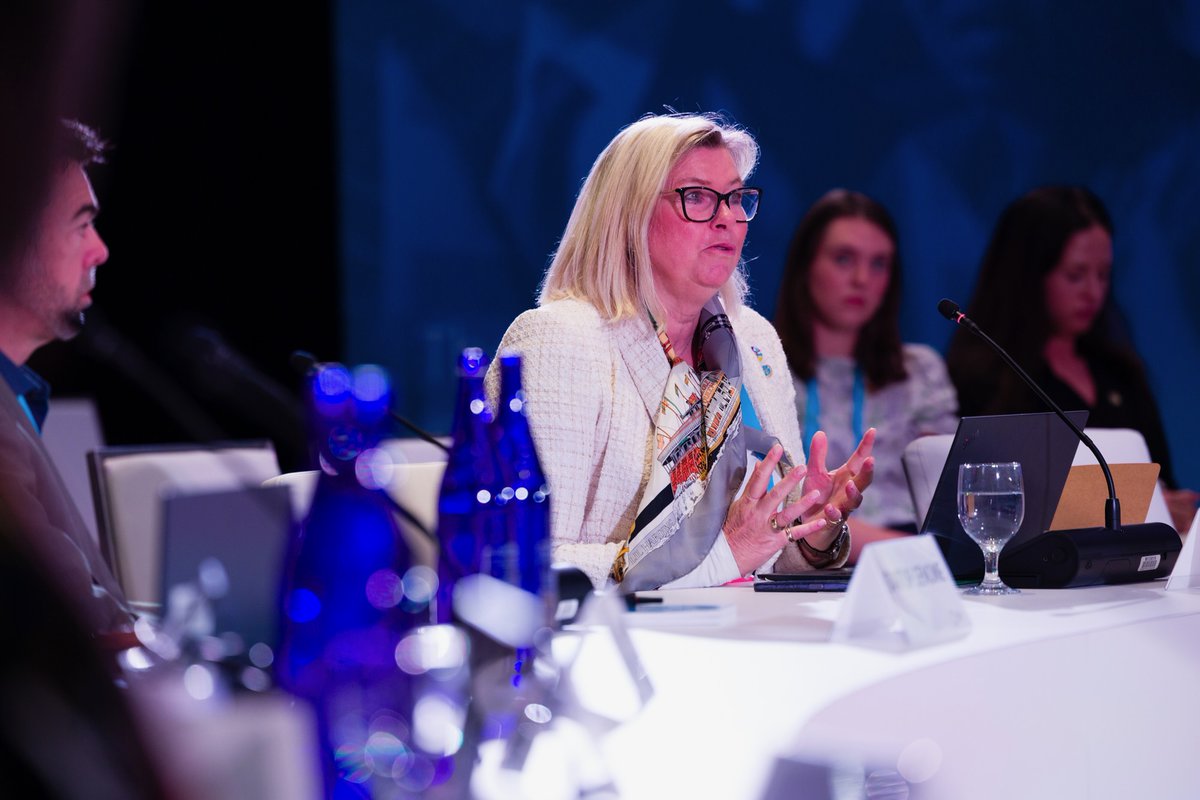 At #GEC2025, Arlette Verploegh, Head of Entrepreneurship Development at <a href="/UNCTAD/">UN Trade and Development</a>, highlighted the importance of developing inclusive #AI strategies for #MSMEs. She shared insights from an upcoming guide on how AI can unlock new opportunities for #startups.💡