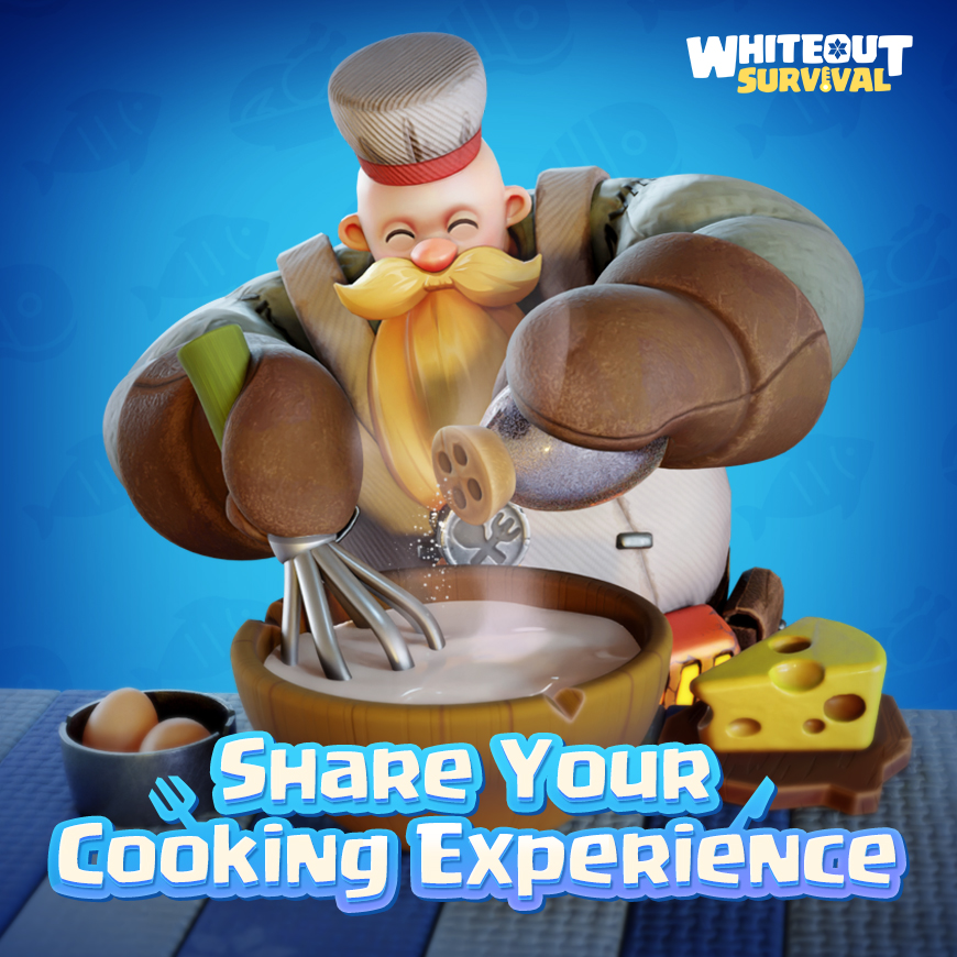 Do you enjoy cooking?🧑‍🍳  Show us your culinary masterpieces!

New to the kitchen? Let us know what dish you want to challenge first! 😋

=============================
👉Join us on Discord: discord.gg/whiteoutsurviv…
💎Top-up Center:  bit.ly/wospay
#whiteoutsurvival