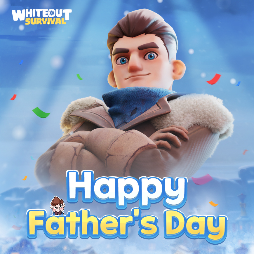 The greatest rides in life come on Dad's strong back. 😌 Happy Father's Day to all the everyday heroes! 💙

🎁 Gift code: WOSFD25
⏰ Valid until: June 18, 23:59 (UTC+0)
🥳 Redemption page: wos-giftcode.centurygame.com

=============================
👉Join us on Discord: