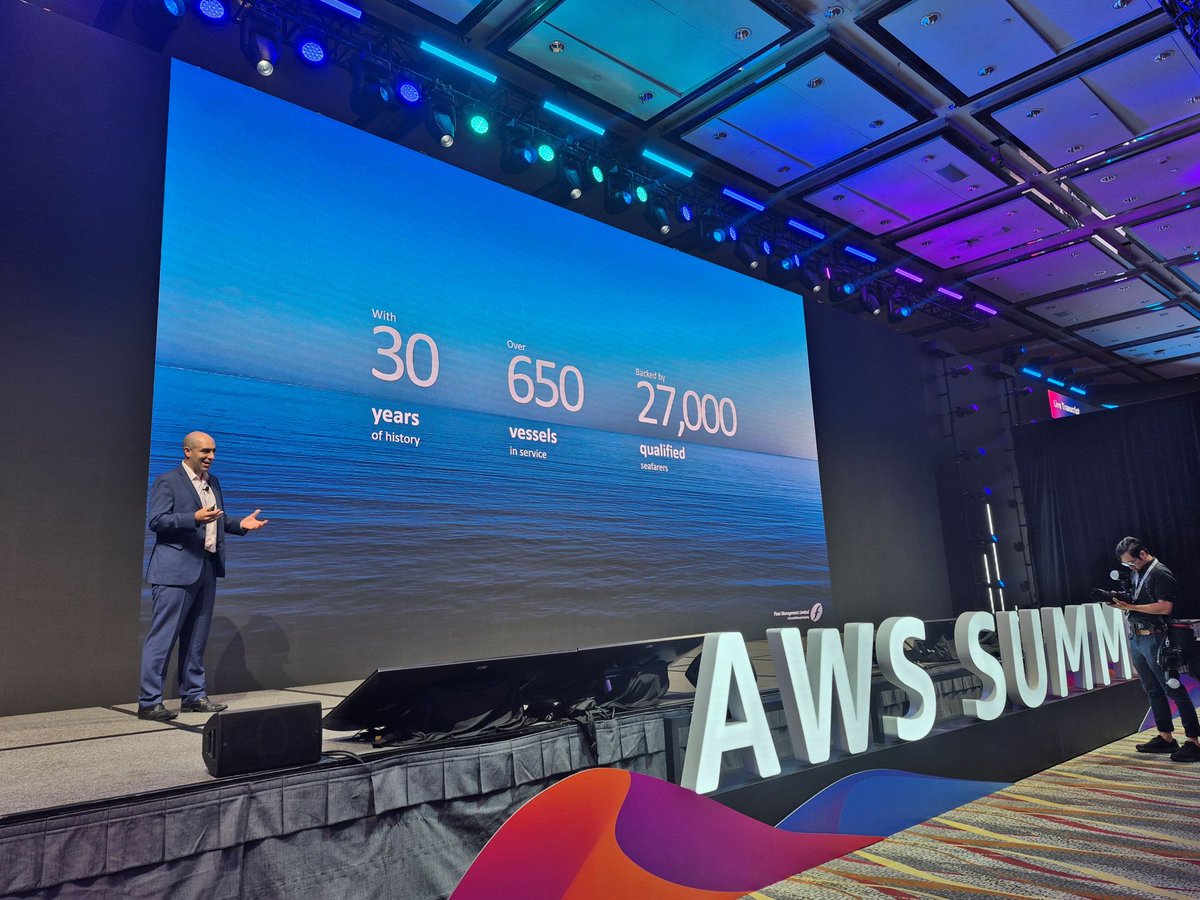 Fleet Management Limited (@fleet_stories) on Twitter photo At the <a href="/awscloud/">Amazon Web Services</a> Summit and CIO Innovation Forum in Hong Kong, Chief Technology Officer Shah Irani explained how we are accelerating digital transformation and working with tech partners to bring the best solutions to the maritime industry.
fleetship.com/insights/build… At the <a href="/awscloud/">Amazon Web Services</a> Summit and CIO Innovation Forum in Hong Kong, Chief Technology Officer Shah Irani explained how we are accelerating digital transformation and working with tech partners to bring the best solutions to the maritime industry.
fleetship.com/insights/build…