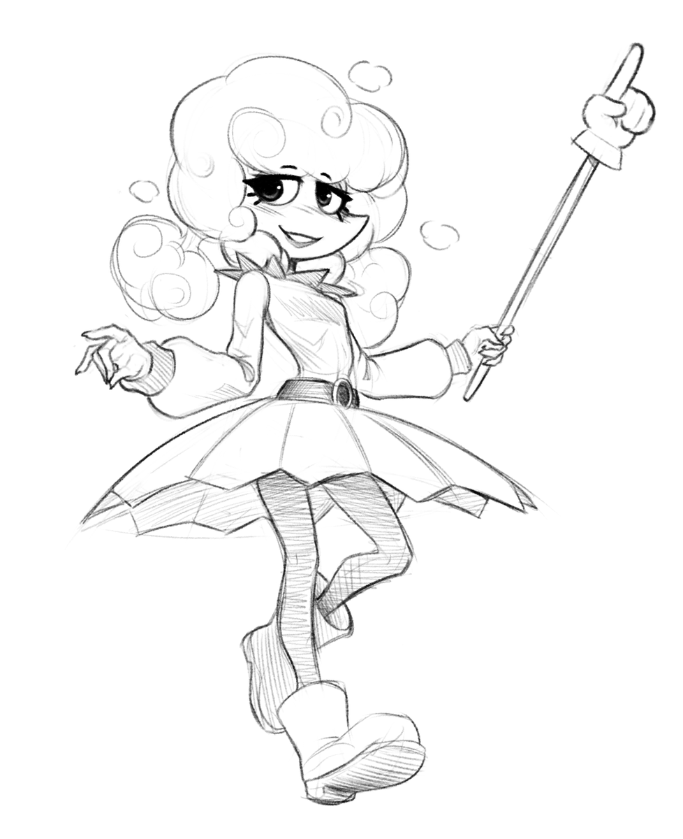 A friend asked me to draw this critter from Deltarune