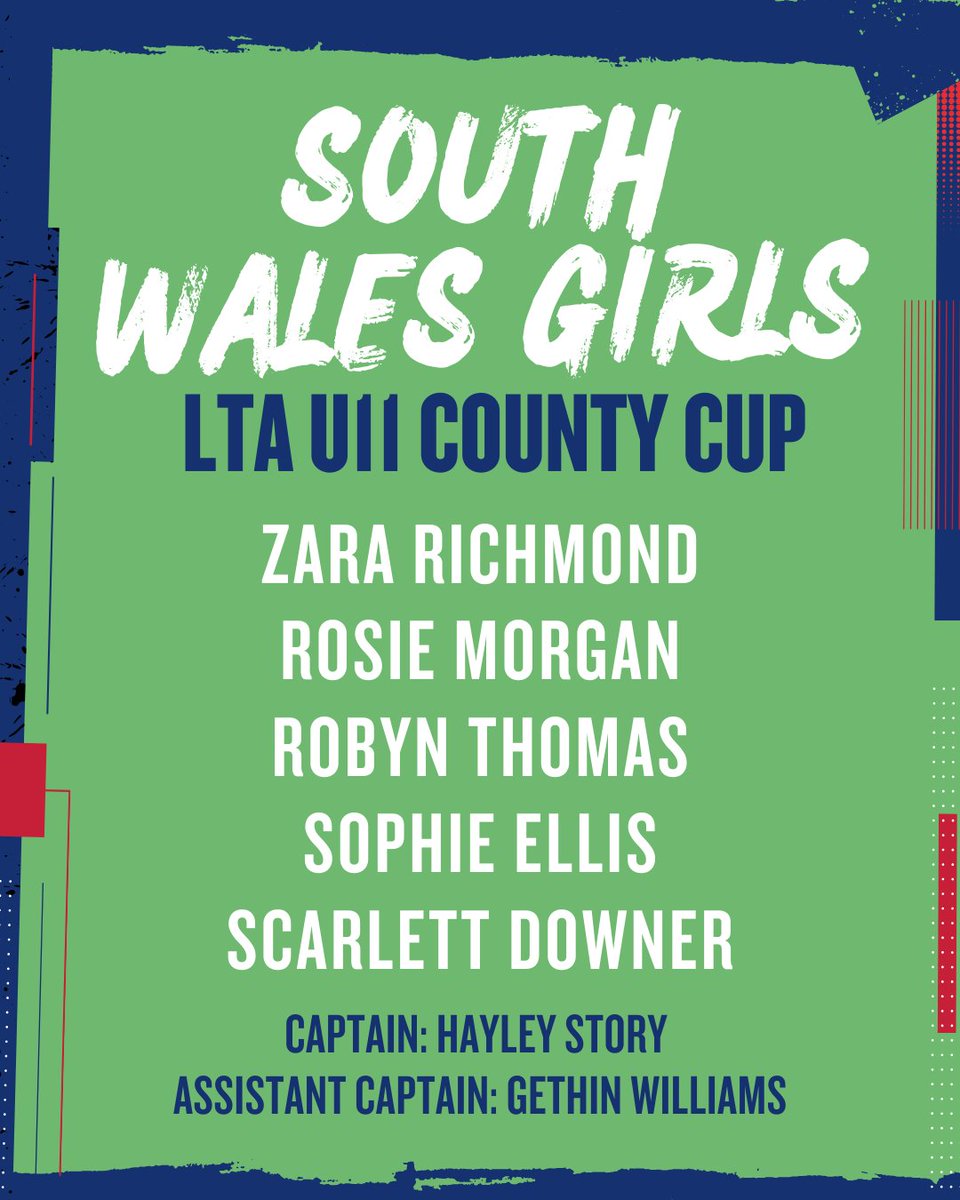 Good luck to the U11 South Wales Girls Team!🎾

They will be competing in the LTA County Cup this weekend against other county teams at the East Dorset Lawn Tennis &amp; Croquet Club this weekend.