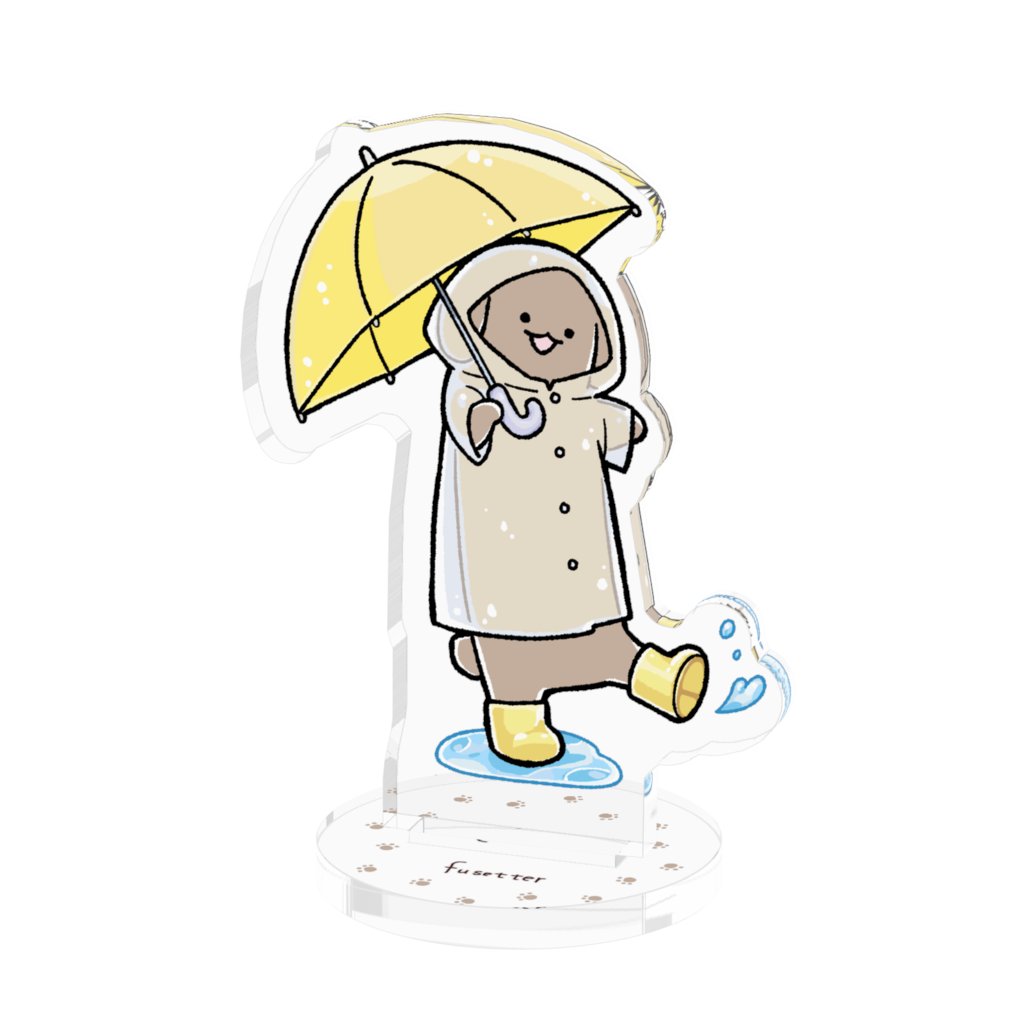 fusetter's tweet image. 【☔️おしらせ】梅雨入りしたので…あたらしい伏せ太グッズをつくりました。あめふりコーデ、赤と黄色の2種類です。おこのみのほうをどうぞ…
ほかにもアクスタやステッカーなど販売中です。梅雨をのりきろう🌈
伏せ太商店BOOTH支店▶️fusetter.booth.pm