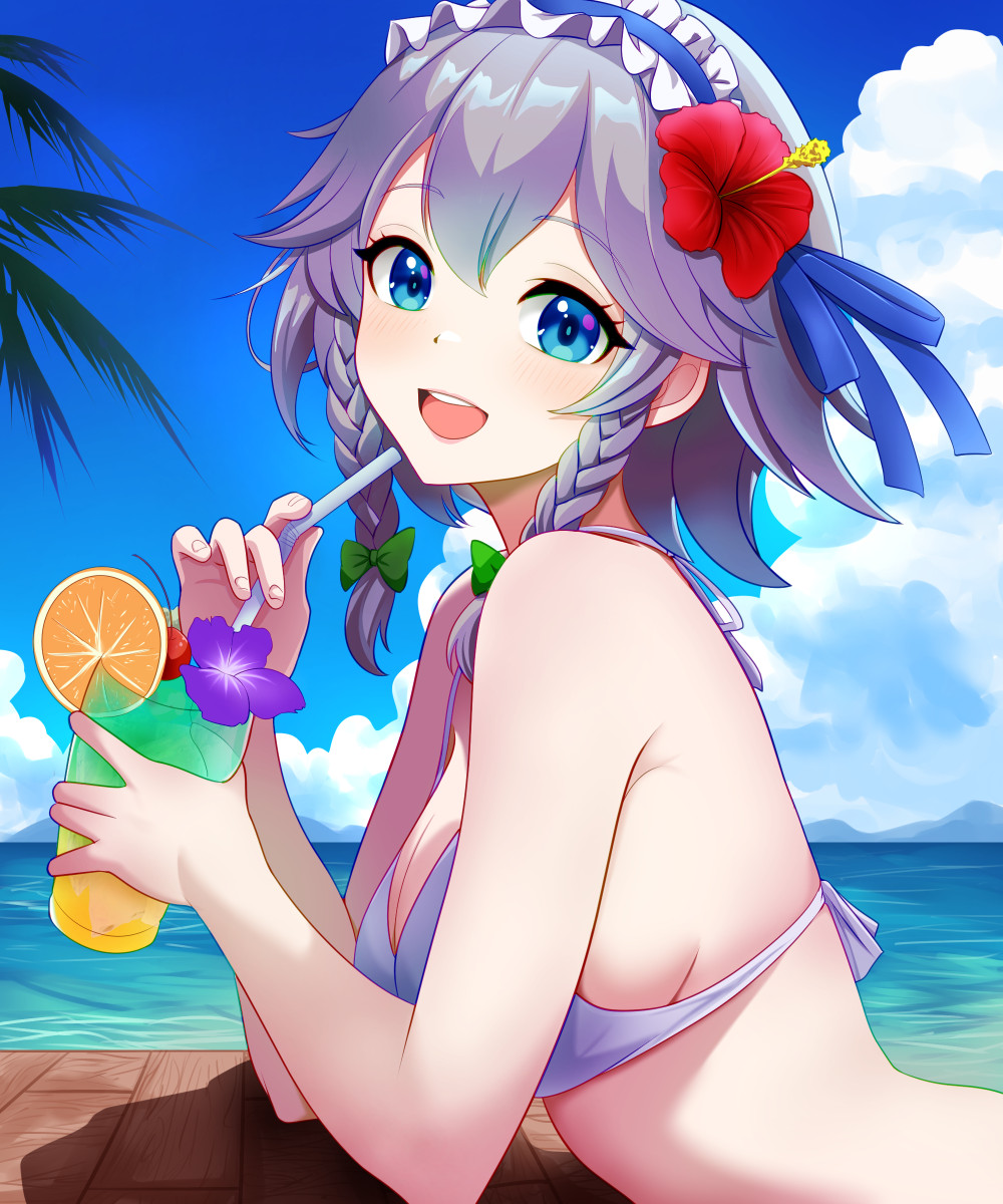 八雲紫 「過去に描いた夏の海イラストまとめてみました ちなみに今年も海に行く予定はありませ」|きさらぎこうしのイラスト