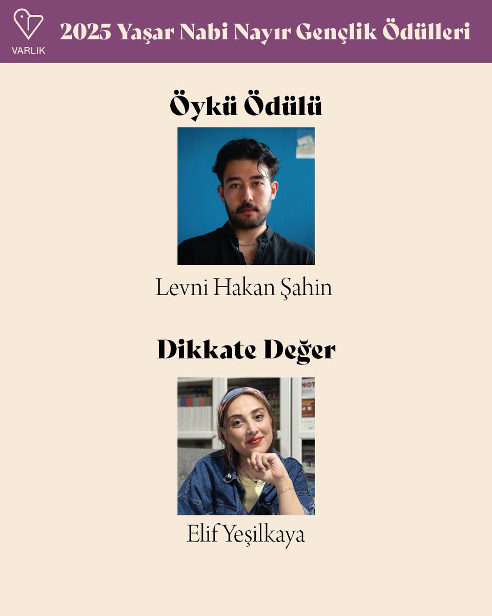 2025 Yaşar Nabi Nayır Gençlik Ödülleri

Varlık dergisi olarak 1933’ten günümüze özenle sürdürdüğümüz ‘edebiyatımıza yeni değerler kazandırma’ çabası, 92. yılımızda da edebiyatseverleri yeni imzalarla buluşturuyor.

Bu yıl şiir dalında Bilgehan Tuğrul, öykü dalında ise Levni Hakan