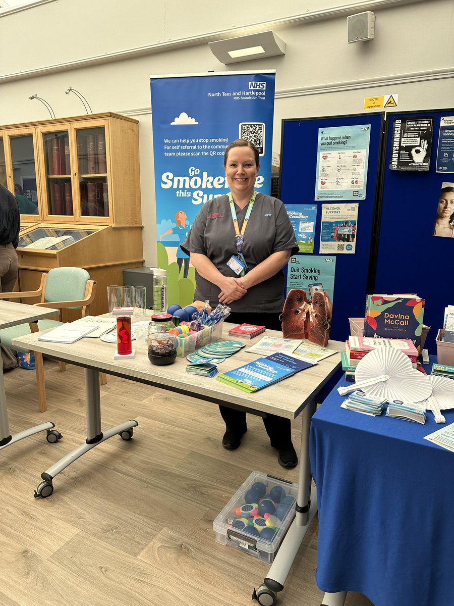 Juliebardsley7's tweet image. The Health &amp;amp; Wellbeing Festival was a great event with lots of staff signing up to the onsite staff smoking cessation offer via our Tobacco Dependency Team. For more info. regarding the staff offer, training, inpatient support or community info. contact 01642 383813 💖