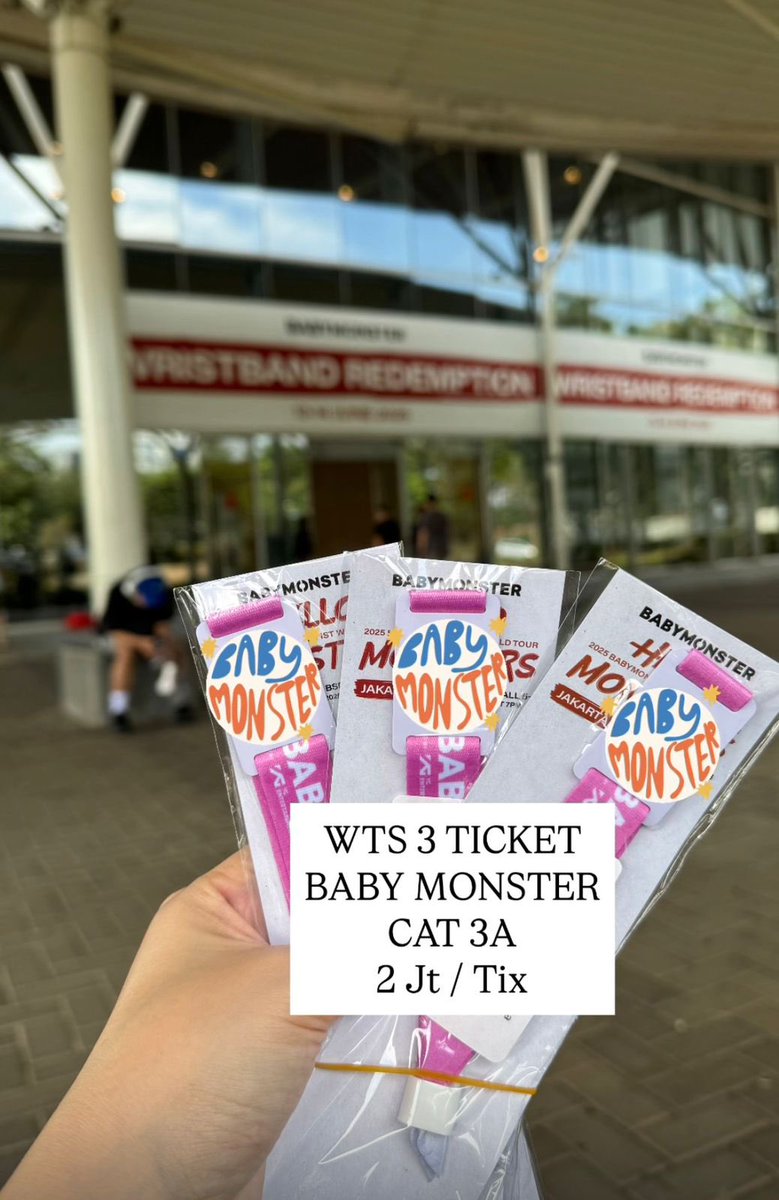 WTS 3 TICKET . CAT 3 A . COD VENUE GASSS .  JUAL RUGI AJAAA !!!  #babymonster #babymonsterjakarta #wtsbabymonster #babymonsterconcert #babymonsterinjakarya #jualticket