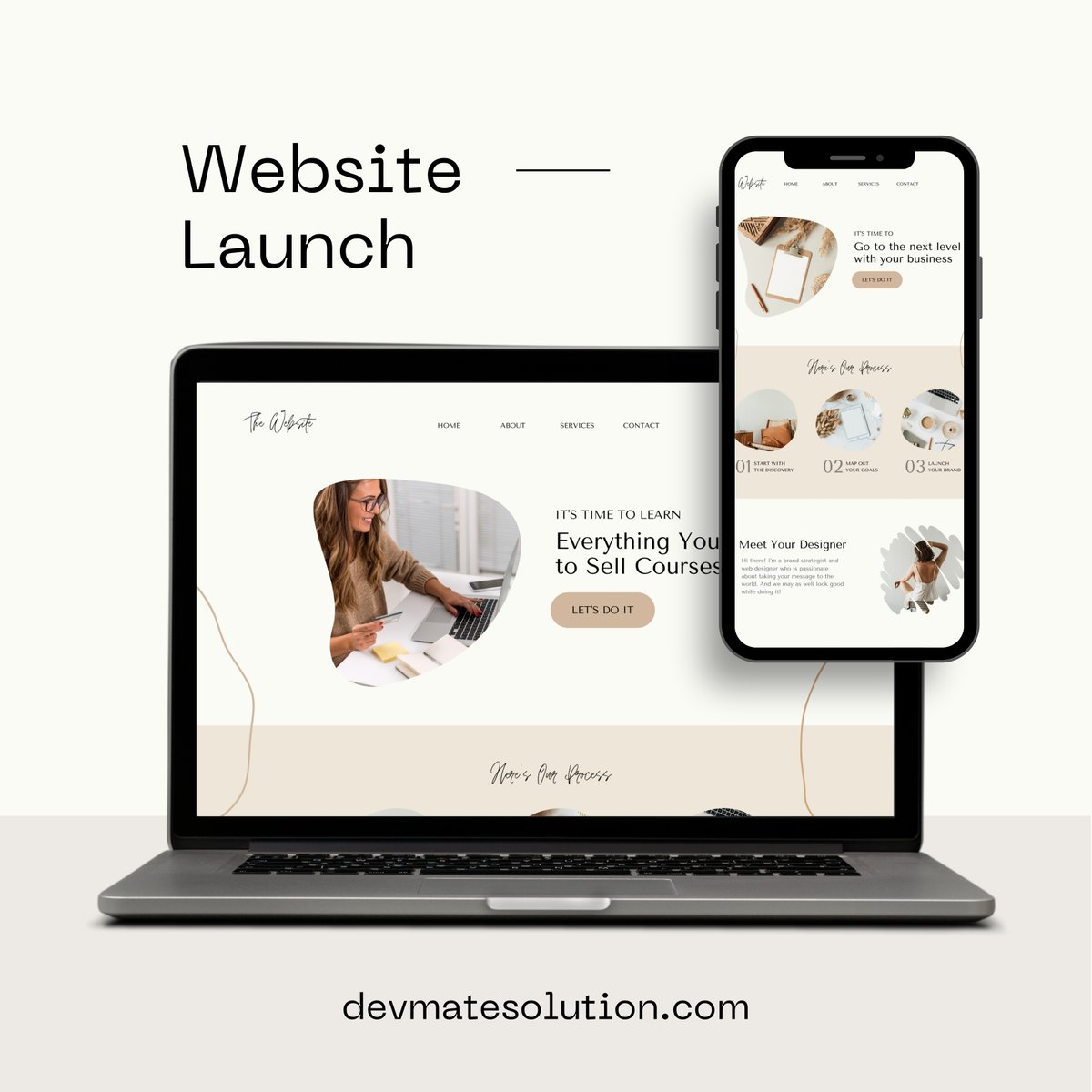 DevMateSolution's tweet image. Build a website that works on every screen 📱💻

At DevMate Solutions, we create:
✔ Responsive designs
✔ Clean UI/UX
✔ SEO-friendly sites

devmatesolution.com

#WebDev #UXDesign #ResponsiveDesign #DevMate