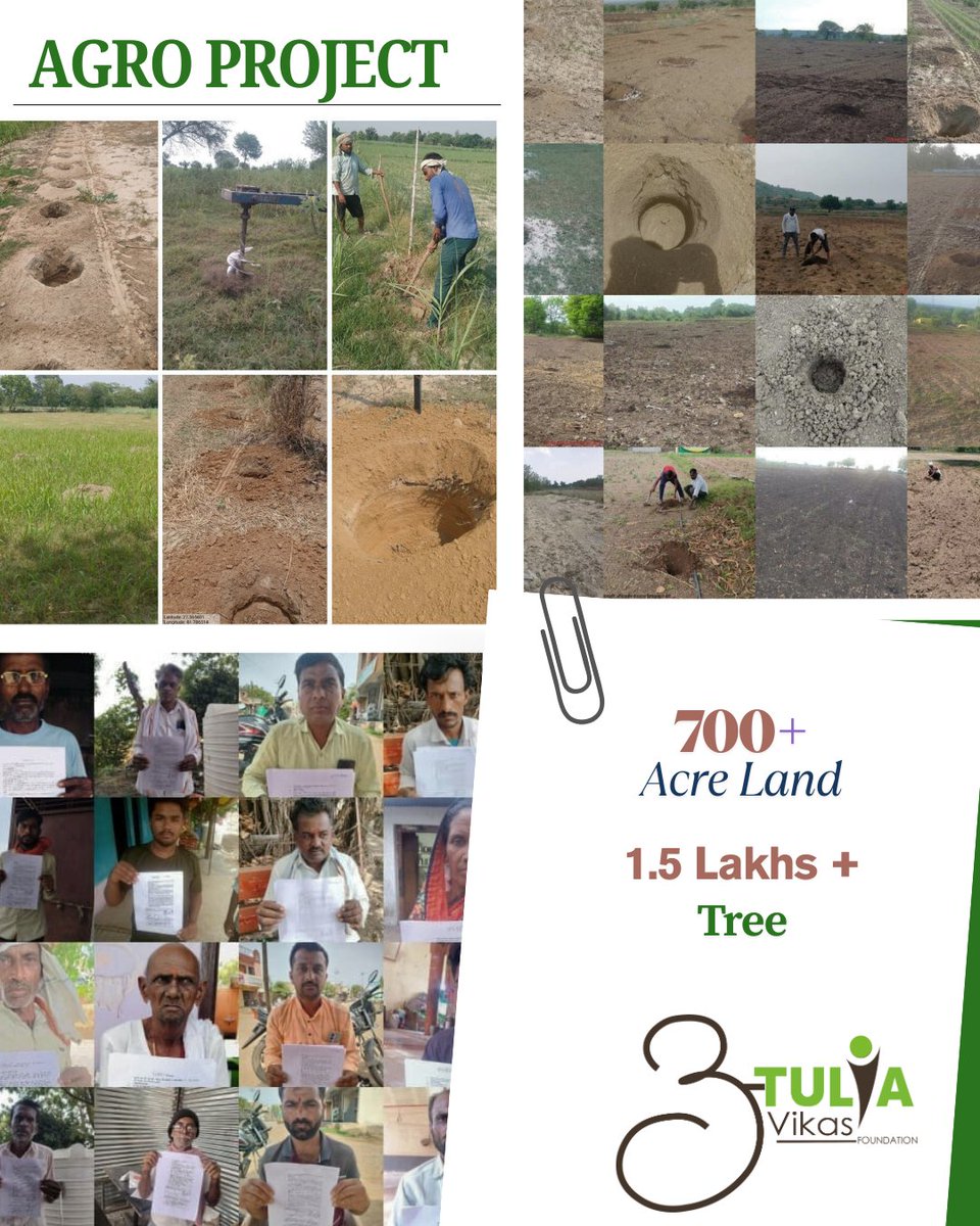 🌿 ग्रामीण उत्तर प्रदेश में किसानों के साथ कृषि-वनीकरण परियोजना! 🌿
यह पहल सिर्फ वृक्षारोपण तक सीमित नहीं है—बल्कि यह आर्थिक मजबूती, जैव विविधता और हरित भविष्य को सुनिश्चित करने की दिशा में एक बड़ा कदम है। 

जो पौधा आज लगाया जा रहा है, वह मिट्टी और समुदाय दोनों को मजबूती देगा।