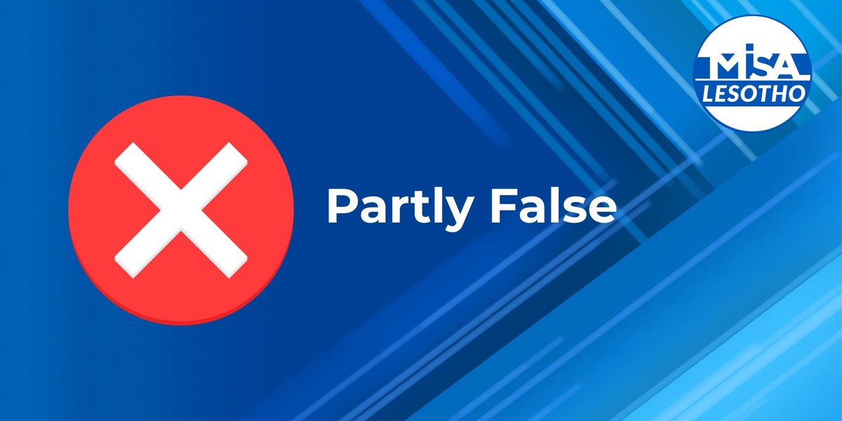 📌FACT CHECK FRIDAY
CLAIM: “No one is born gay - homosexuality is LEARNED”

OUR RATING: ⚠️ PARTLY FALSE

📲 SEE FAKE NEWS?
🔒 Send to our SECURE WhatsApp: chat.whatsapp.com/HvrnnRtk08Z8tG… 

📖 Full debunk: lesotho.misa.org/2025/06/11/fac… 

#FactCheck #Lesotho #CheckDesk