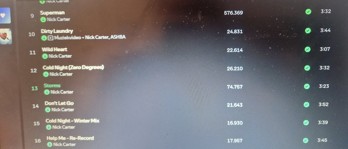 NathalieNCGirl's tweet image. Hey #NCArmy since sunday marks the one month release of @nickcarter amazing new album #LoveLifeTragedy
I checked the streamingnumbers on spotify and what about we celebrate the one month of this gem of an album with raising the numbers and show our boy our support ♡♡♡♡
- Made…