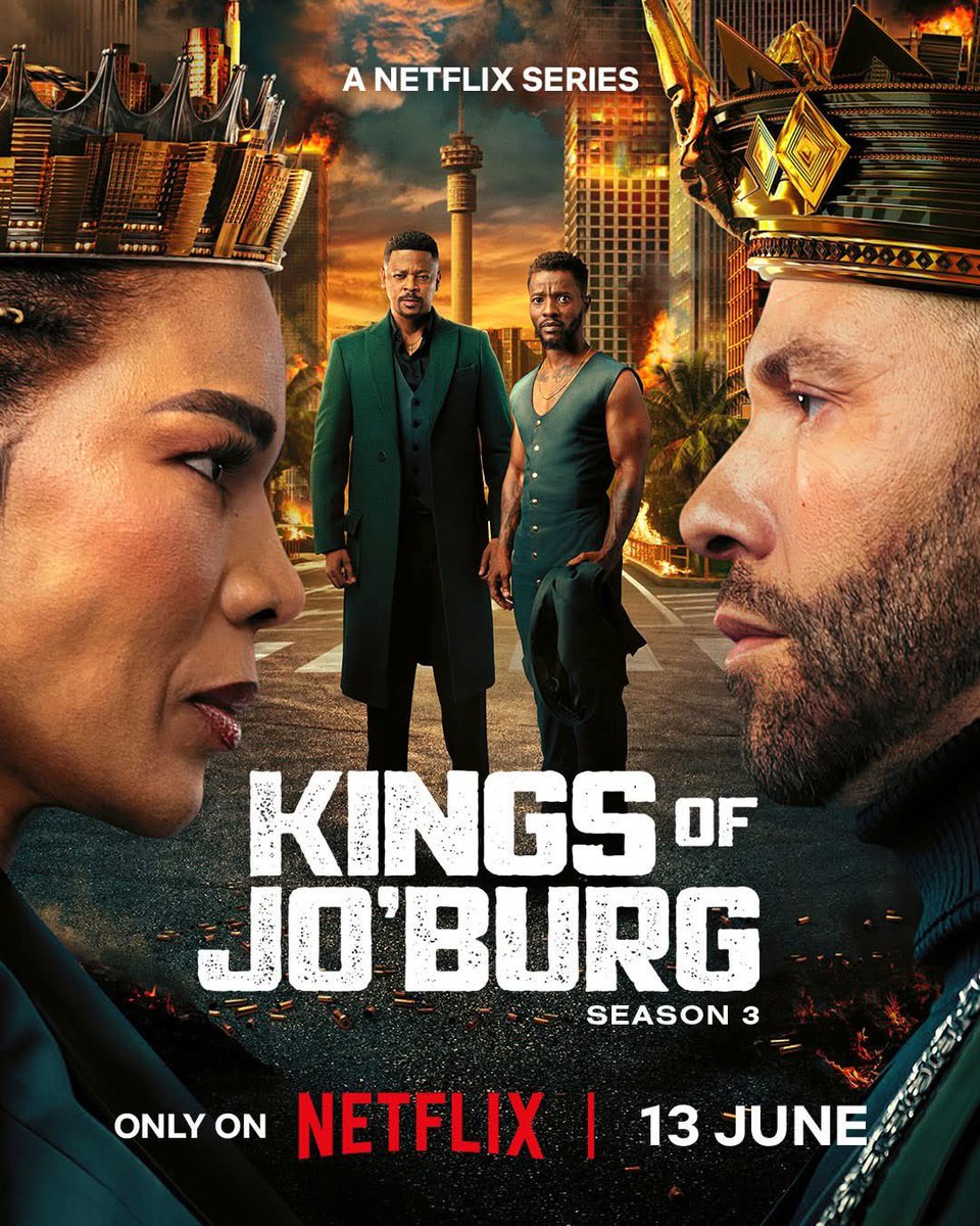 Jabu_Macdonald's tweet photo. Kings of Joburg Season 3 now available on Netflix. https://t.co/4DwCWhVQnc