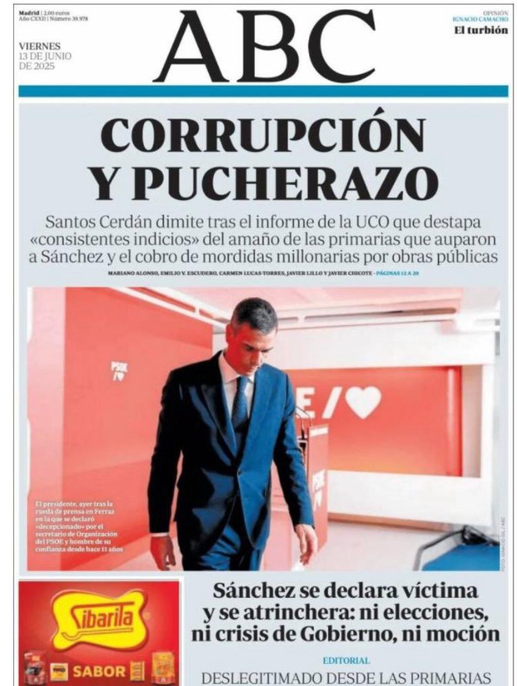 Sr. <a href="/sanchezcastejon/">Pedro Sánchez</a>,

Un simple “perdó” amb cara trista no esborra 11 anys de corrupció👇👇👇

La dignitat i el respecte als ciutadans comença per una paraula: DIMISSIÓ‼️

#elPSOEdelavergonya 
#elpartitdelavergonya