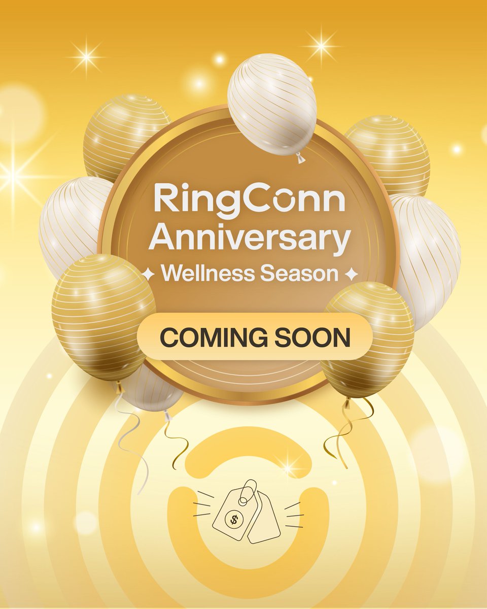 COMING SOON — RingConn Anniversary x Wellness Season 🎉
Since 2021, #RingConn has been committed to bringing smart ring technology to support your health. Thanks to all you amazing fans, we’re celebrating with exclusive discounts and 🎁 ongoing giveaways — our way of saying a big