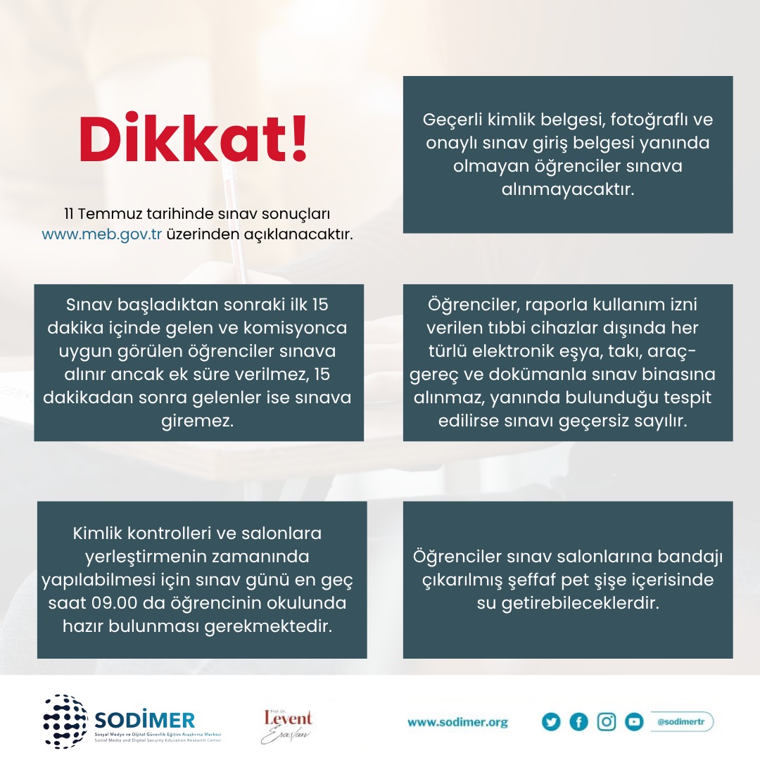 SODİMER (@sodimertr) on Twitter photo LGS'ye girecek olan öğrencilerimiz, onaylı giriş belgelerini ilgili okul müdürlüğünden alması ve gerekli belgelerle sınavın yapılacağı okula gitmelidir.
<a href="/drleventeraslan/">Prof.Dr.Levent Eraslan</a>
#sodimer
#LGS LGS'ye girecek olan öğrencilerimiz, onaylı giriş belgelerini ilgili okul müdürlüğünden alması ve gerekli belgelerle sınavın yapılacağı okula gitmelidir.
<a href="/drleventeraslan/">Prof.Dr.Levent Eraslan</a>
#sodimer
#LGS