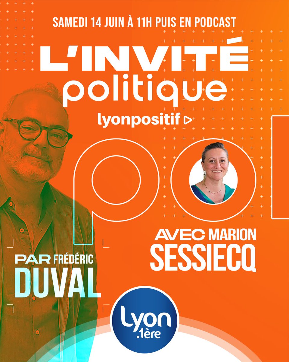 Lyon 1ère (@lyonpremiere) on Twitter photo 🎙️Marion Sessiecq , maire (Les Écologistes) du 3e arrondissement de Lyon, est notre invitée ce samedi 14 juin de 11h à 12h
<a href="/marion_sessiecq/">marion sessiecq</a> <a href="/Gregorydoucet/">Grégory Doucet</a> <a href="/villedelyon/">Ville de Lyon</a> <a href="/EELV/">Les Écologistes - EELV</a> 🎙️Marion Sessiecq , maire (Les Écologistes) du 3e arrondissement de Lyon, est notre invitée ce samedi 14 juin de 11h à 12h
<a href="/marion_sessiecq/">marion sessiecq</a> <a href="/Gregorydoucet/">Grégory Doucet</a> <a href="/villedelyon/">Ville de Lyon</a> <a href="/EELV/">Les Écologistes - EELV</a>