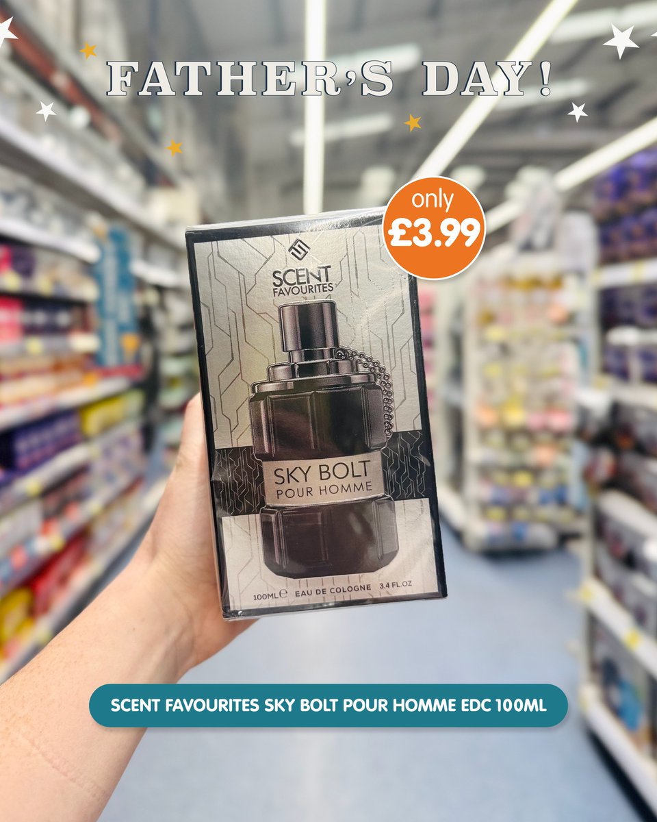 Father's Day is in just 2 days! 🗓️ ​

B&amp;M offers great value gifts for those seeking a last-minute pressie!​

Discover their Scent Favourites range for a gift Dad is sure to love.​

​#FathersDay #BMStores #LastMinuteGifts #DadGifts #GiftIdeas #TemplarsSquare