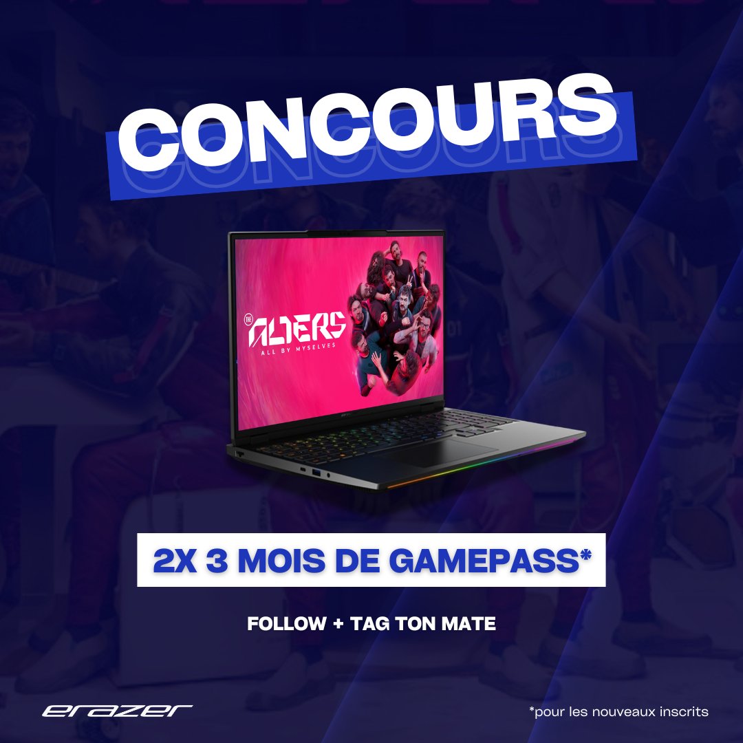 ErazerFrance's tweet image. The Alters s’annonce intense et plein de choix… alors on te fait gagner 2x 3 mois de GamePass pour toi et ton alter ego ! 🔥🎮

Pour participer :
✅ Follow @ErazerFrance 
🔁 RT ce tweet
✏️ Tag un pote en commentaire
❤️ Like pour doubler tes chances !

🏆 Tirage au sort le…