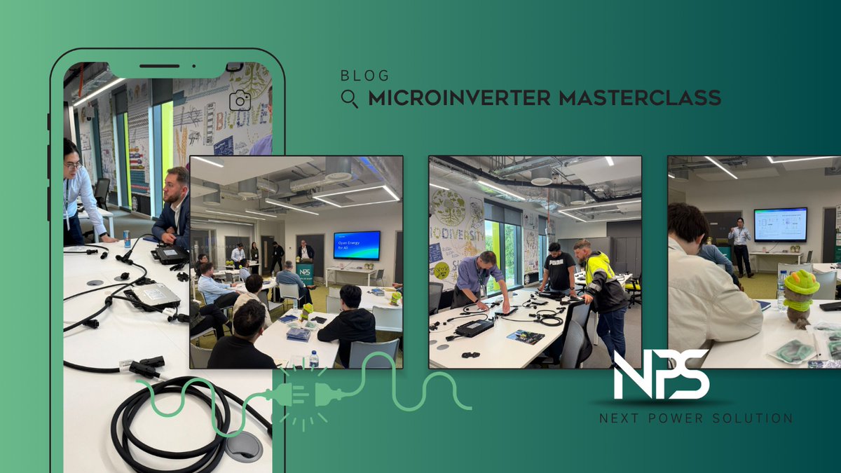 NpsSolution's tweet image. Last week’s installer event was a success! Big thanks to our presenters. What do you want to see in future training? DM us! #NextPowerSolution #SolarInstallers #Hoymiles #GCL #SolarTraining #UKInstallers #Microinverters #SolarTech #NPSLab #InstallerCommunity #SolarInnovation