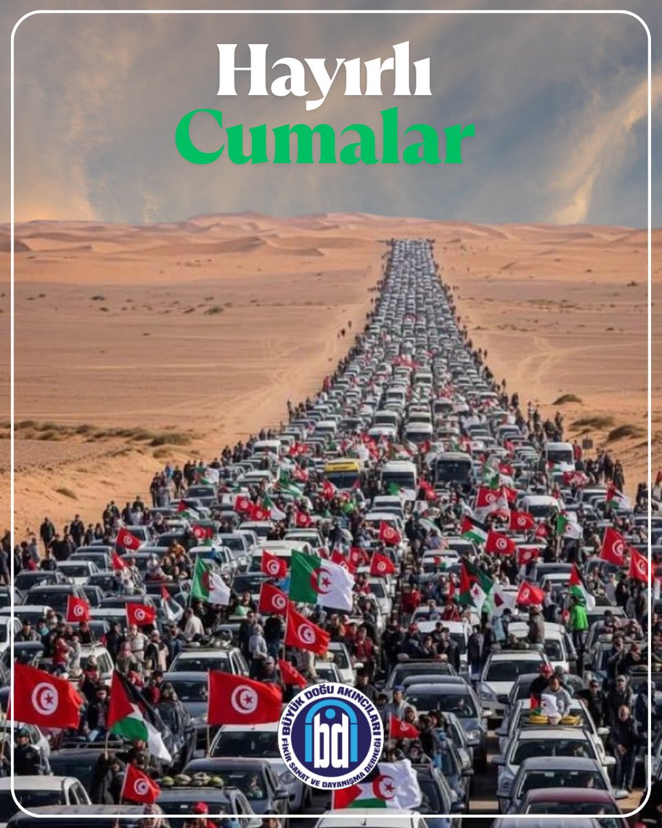 "çölde susuz nasıl yürürse suya
öylesine bir akıştır bizimki 

kararlı 
inançlı 
inatçı
(…)
sen oradan kıracaksın zinciri 
ben buradan 
bir gün mutlaka kavuşacak 
ellerimiz "

■ Salih Mirzabeyoğlu

#GazzeİçinHareketeGeç 
#Gazze #Mısır