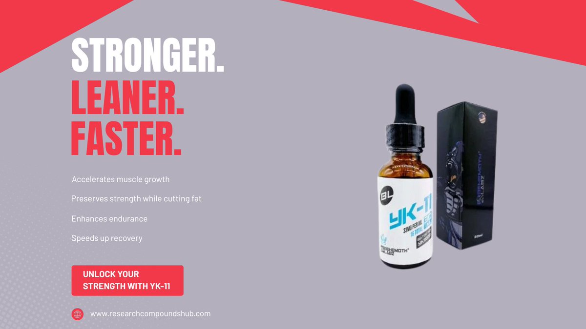 ResearchCHub's tweet image. Build Muscle. Break Limits.

Tired of slow gains?YK-11 (Myostine) Liquid helps you:

Grow lean muscle faster

Cut fat, keep strength

Boost stamina

Recover quickerNo fluff. Just results.

🌐 researchcompoundshub.com/product/yk-11/

#YK11 #MuscleGrowth #StrengthStack #SARMCommunity