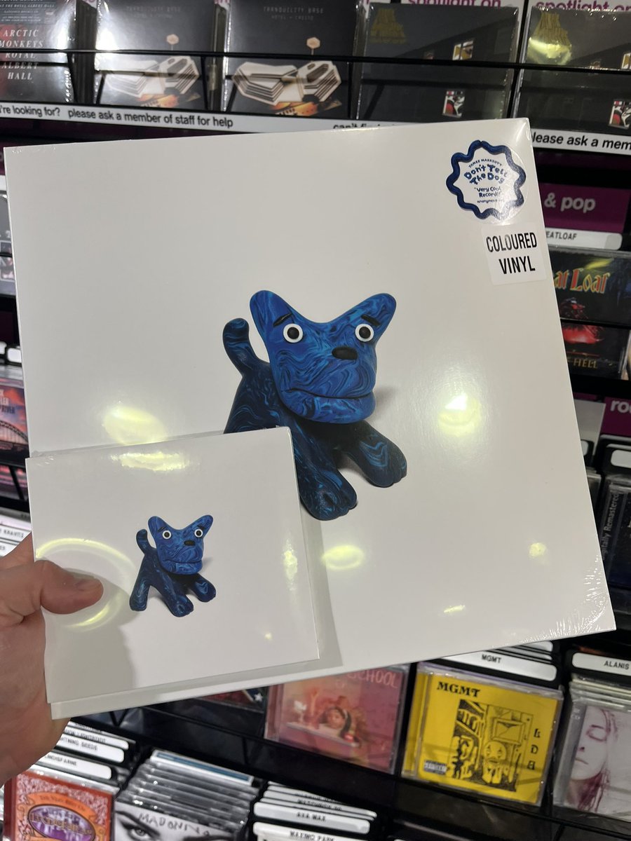 Better be in quick today if you’re looking for #DontTellTheDog 

We’ve got just one copy of both CD and the #vinyl in our A-Zs today but can guarantee won’t be there by end of the day!

#NewMusicFriday
#JamesMarriott