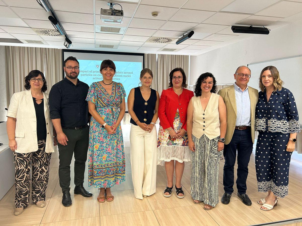 Congratulations to our new doctor, Andrea Casans. She successfully defended yesterday her PhD at <a href="/iista_es/">iista</a> . Her thesis advances in improving our understanding of the activation ability as #cloud condensation nuclei of different aerosol particles #pollen #dust #NPF