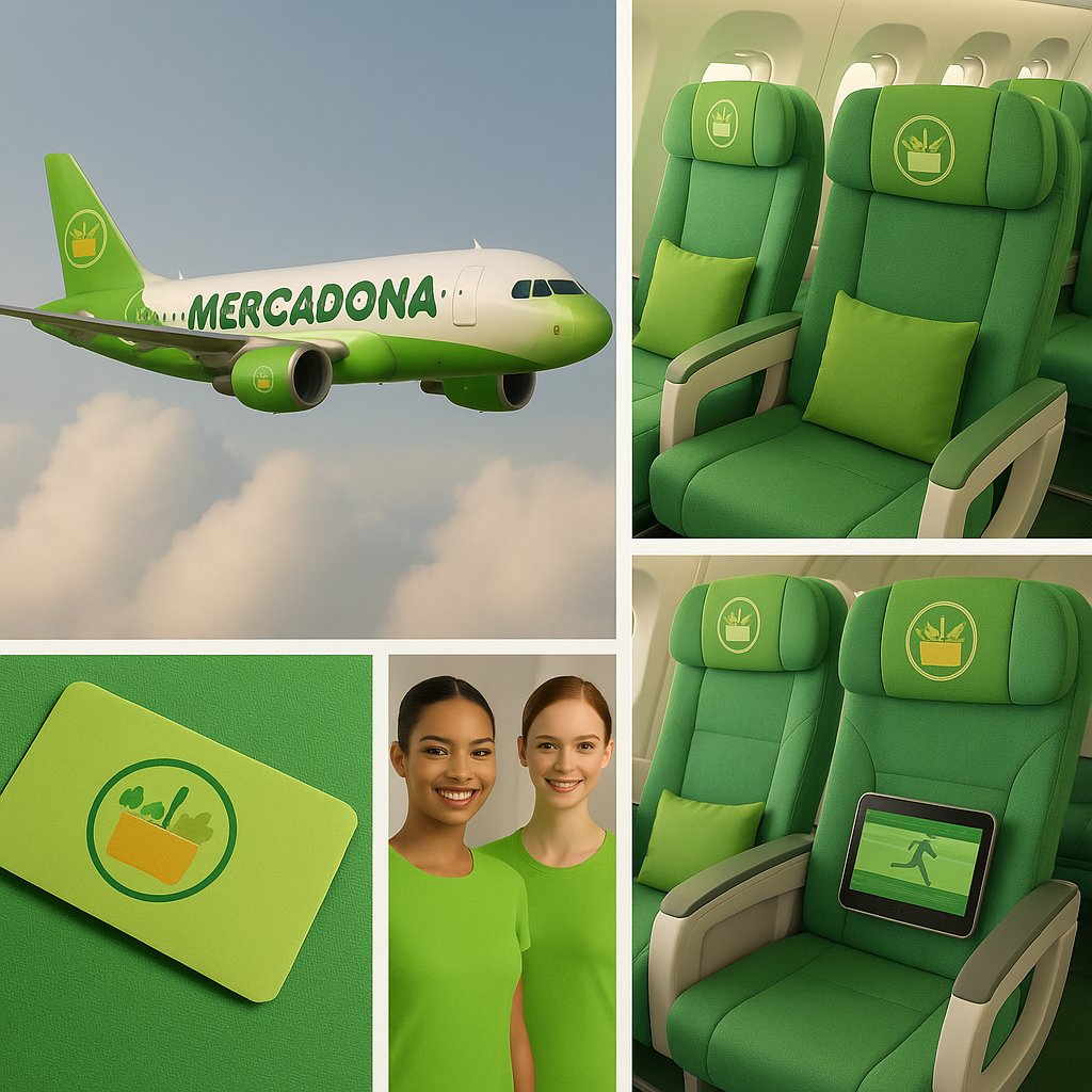 ¡Imagina volar con tus marcas favoritas!
Nos dejamos llevar por la creatividad y la inteligencia artificial para diseñar aerolíneas temáticas  

zurl.co/oj6OO